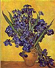 Life Canvas Paintings - Still Life with irises